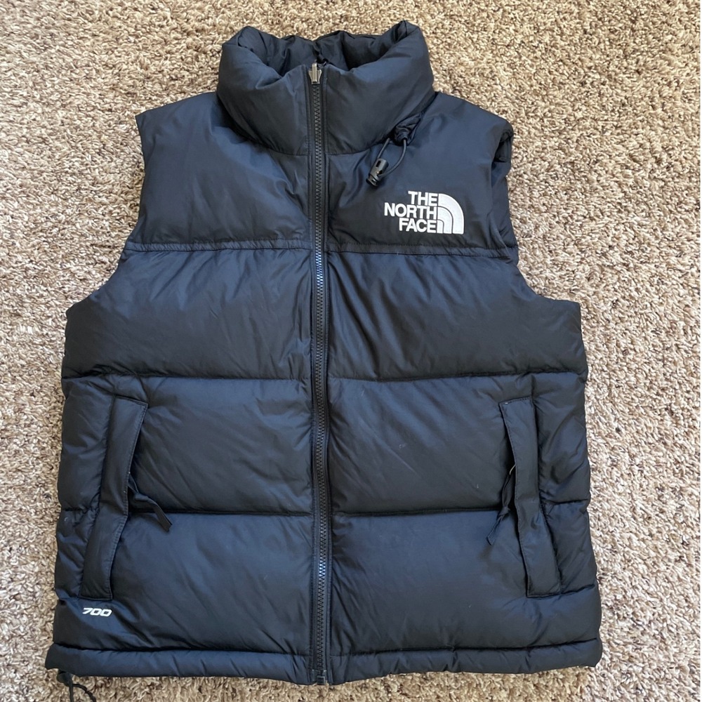 The North Face Womens Nuptse 700 Down Puffer Vest Black Size Medium 0492 - Picture 4 of 8